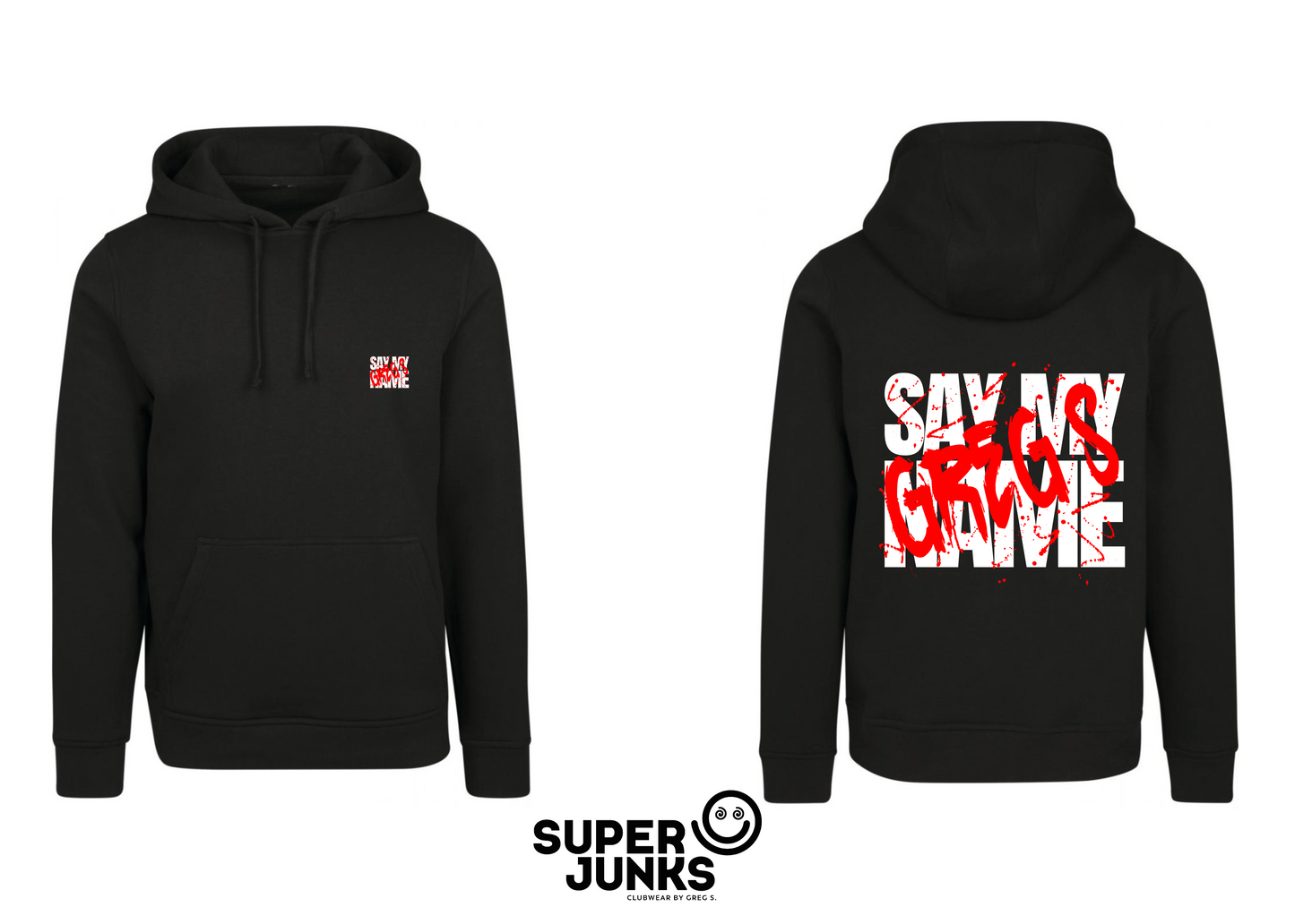 GREG S. BLACK HOODIE