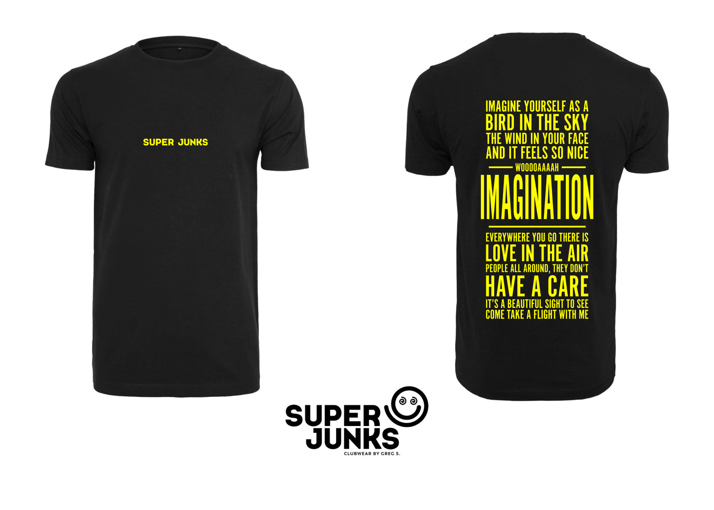 IMAGINATION YELLOW FLUO T-SHIRT