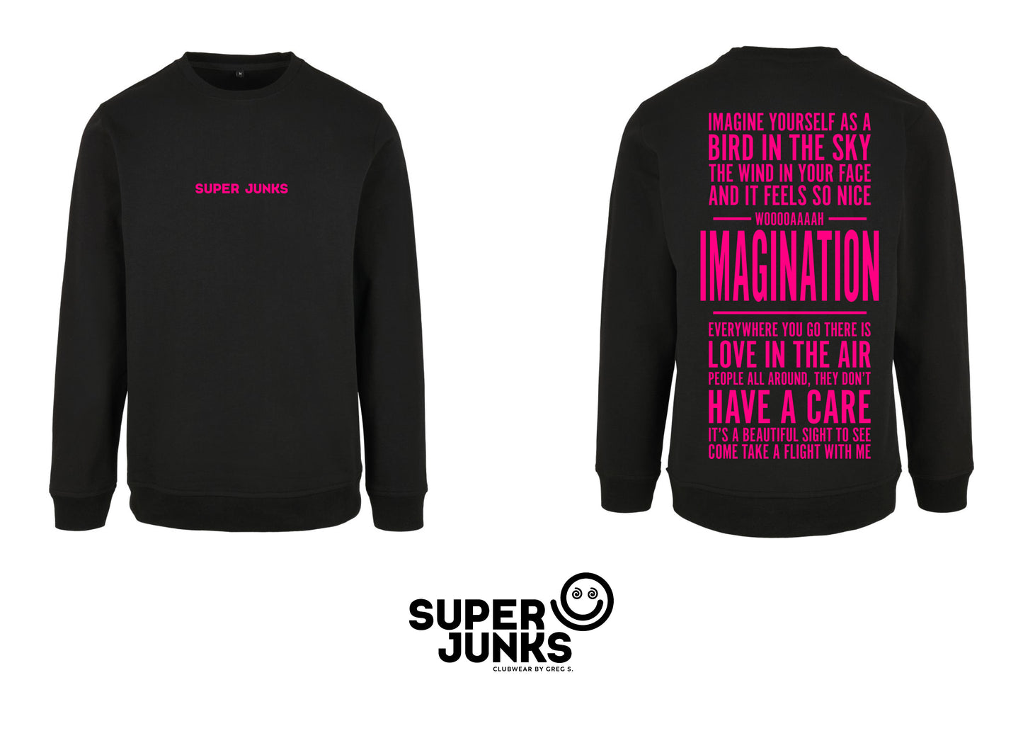 IMAGINATION PINK FLUO SWEATER