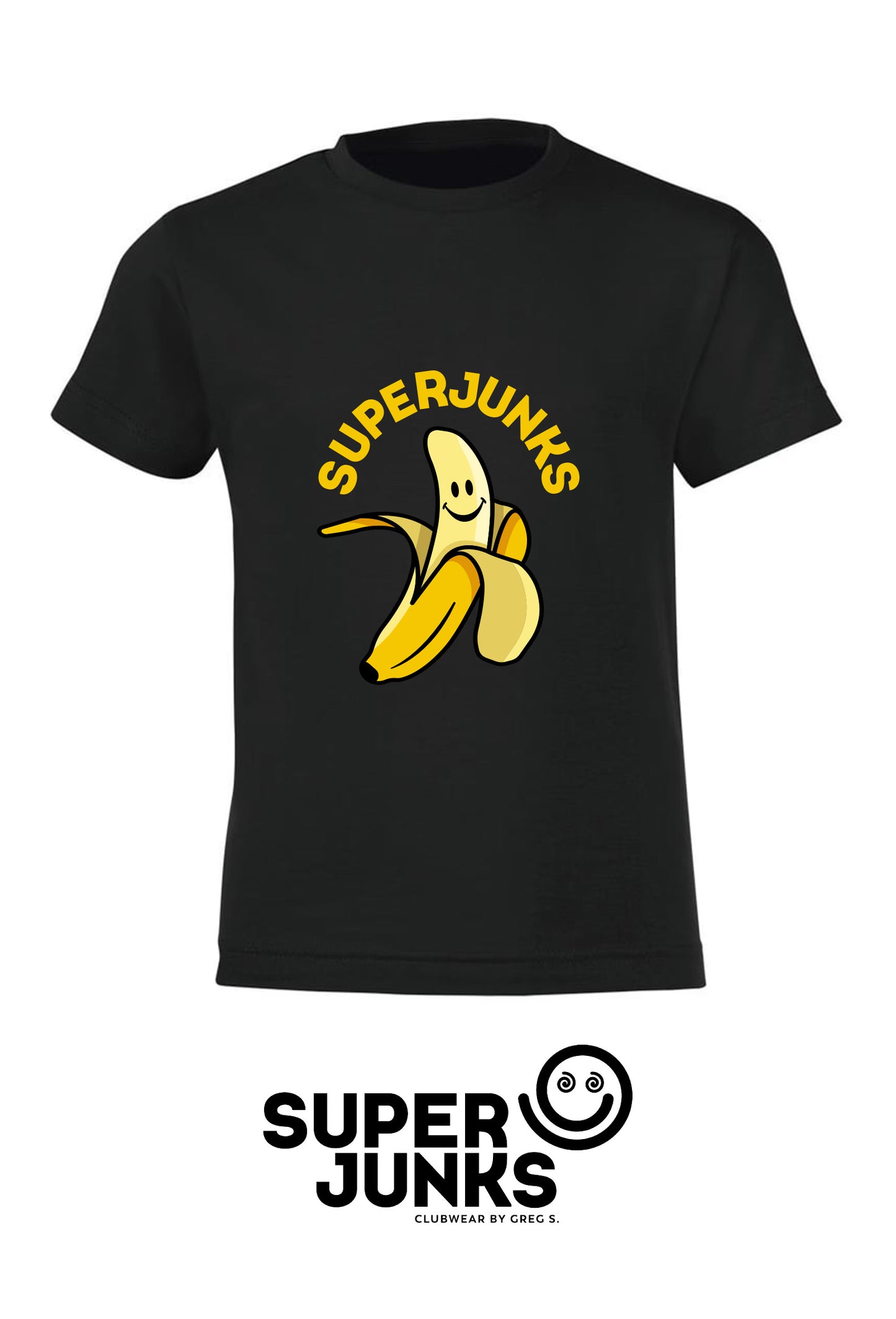 SUPER BANANA KIDS T-SHIRT BLACK