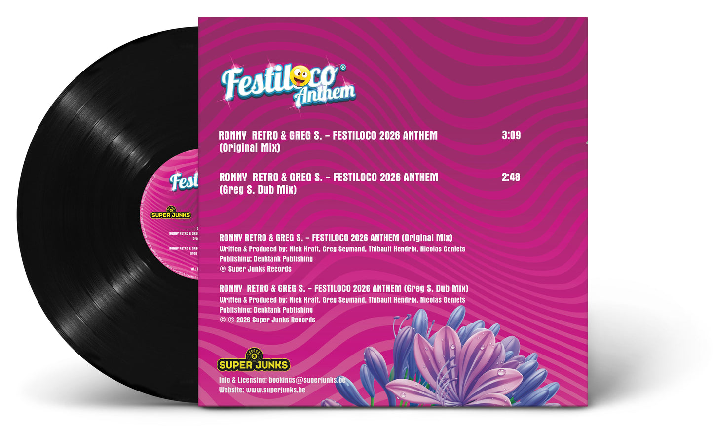 RONNY RETRO & GREG S. - FESTILOCO 2026 ANTHEM BLACK VINYL