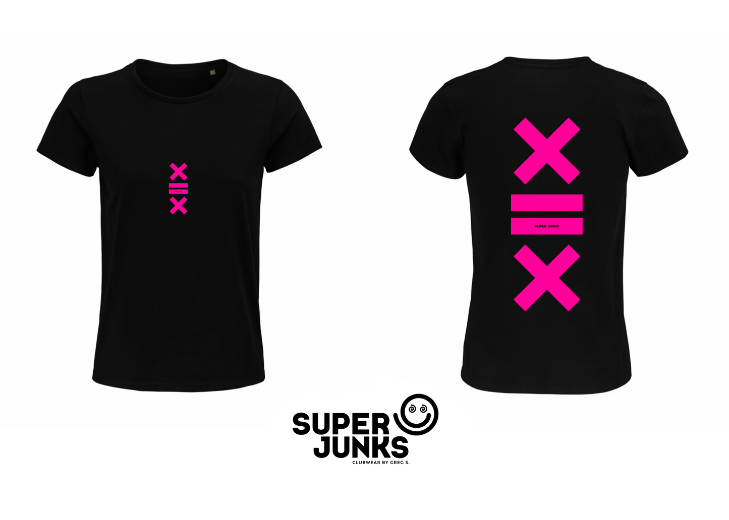 X = X PINK FLUO WOMAN T-SHIRT