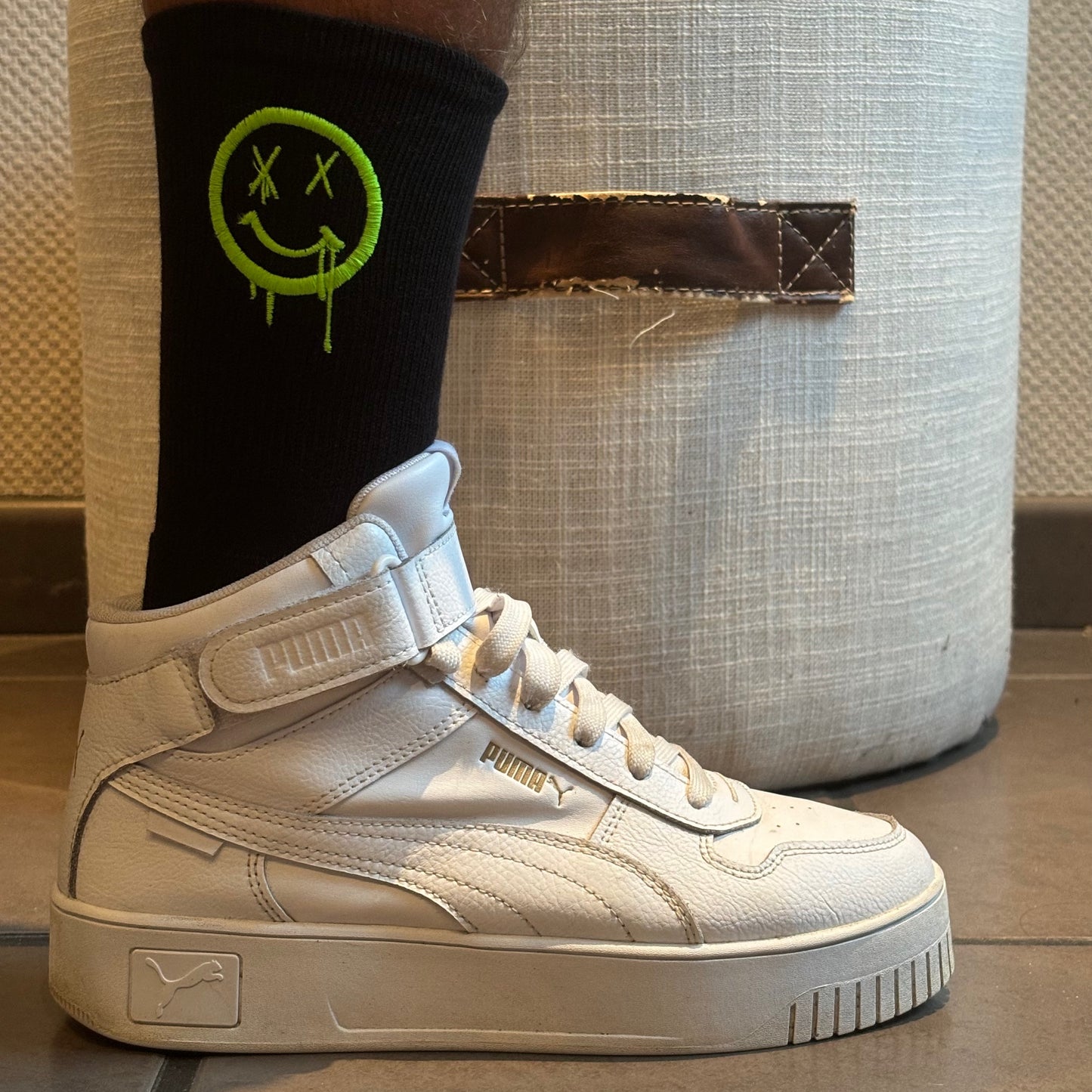 X-SMILEY SOCKS GREEN