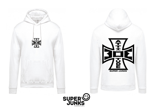303 BLACK ON WHITE HOODIE