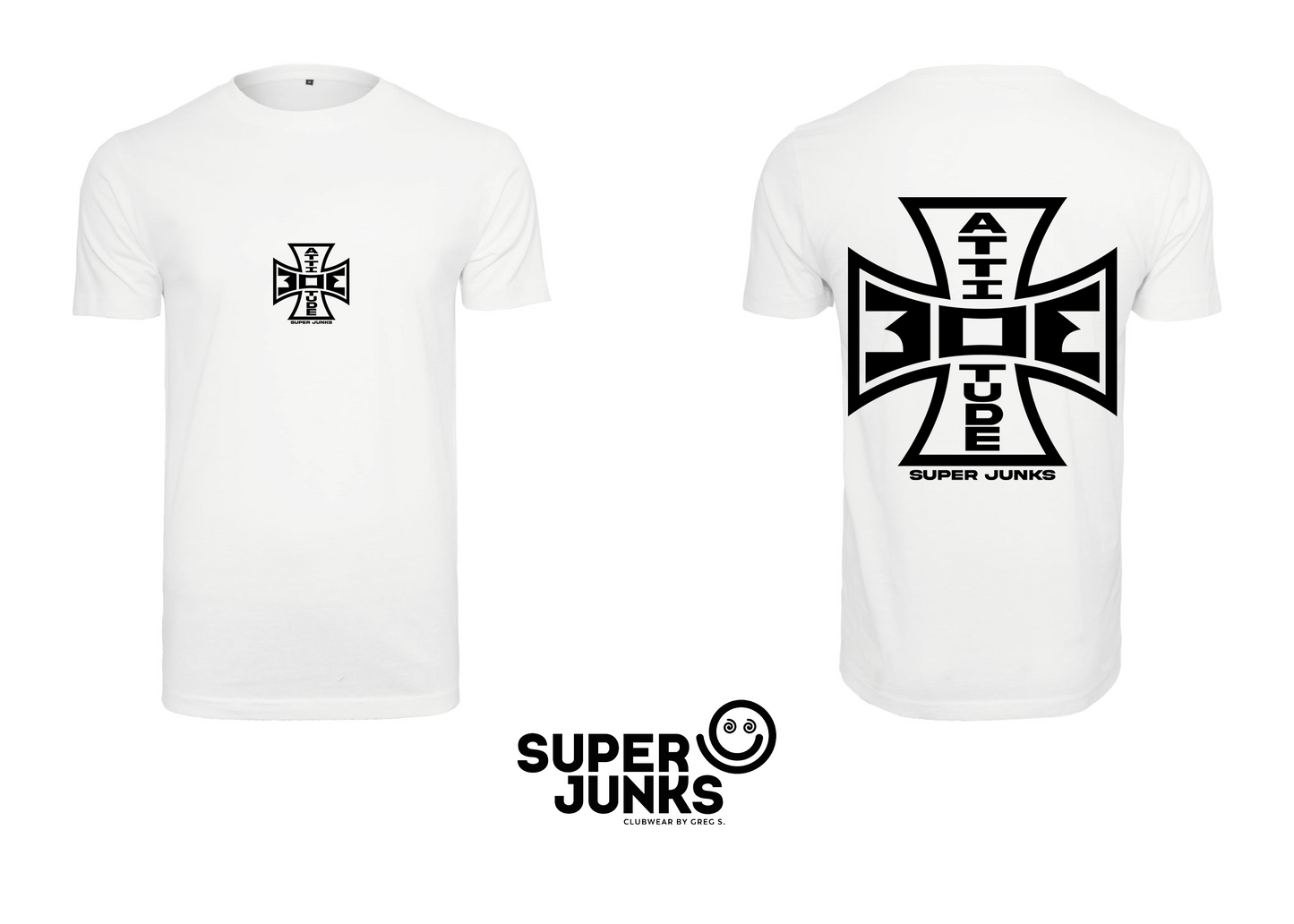 303 BLACK ON WHITE T-SHIRT