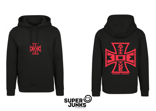 303 NEON RED HOODIE