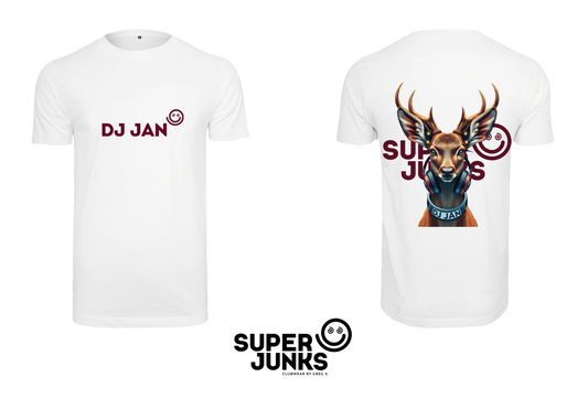 DJ JAN DEER WHITE T-SHIRT