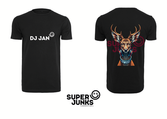 DJ JAN DEER BLACK T-SHIRT