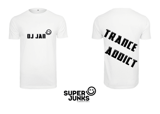 DJ JAN TRANCE ADDICT WHITE T-SHIRT