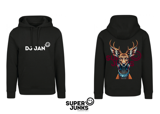 DJ JAN DEER BLACK HOODIE