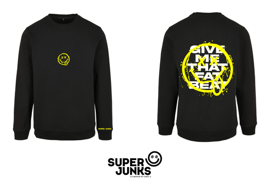 GIVE ME THAT FAT BEAT YELLOW FLUO SWEATER