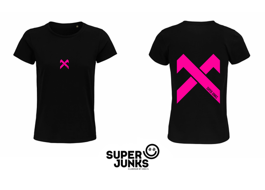 HOOKED X PINK FLUO WOMAN T-SHIRT