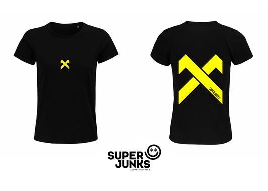 HOOKED X YELLOW FLUO WOMAN T-SHIRT