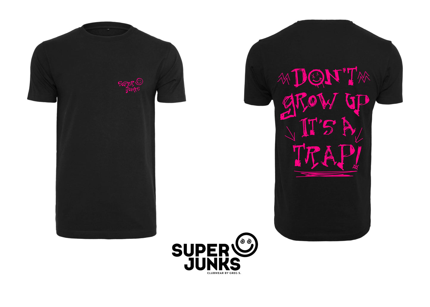 DON'T GROW UP PINK FLUO T-SHIRT