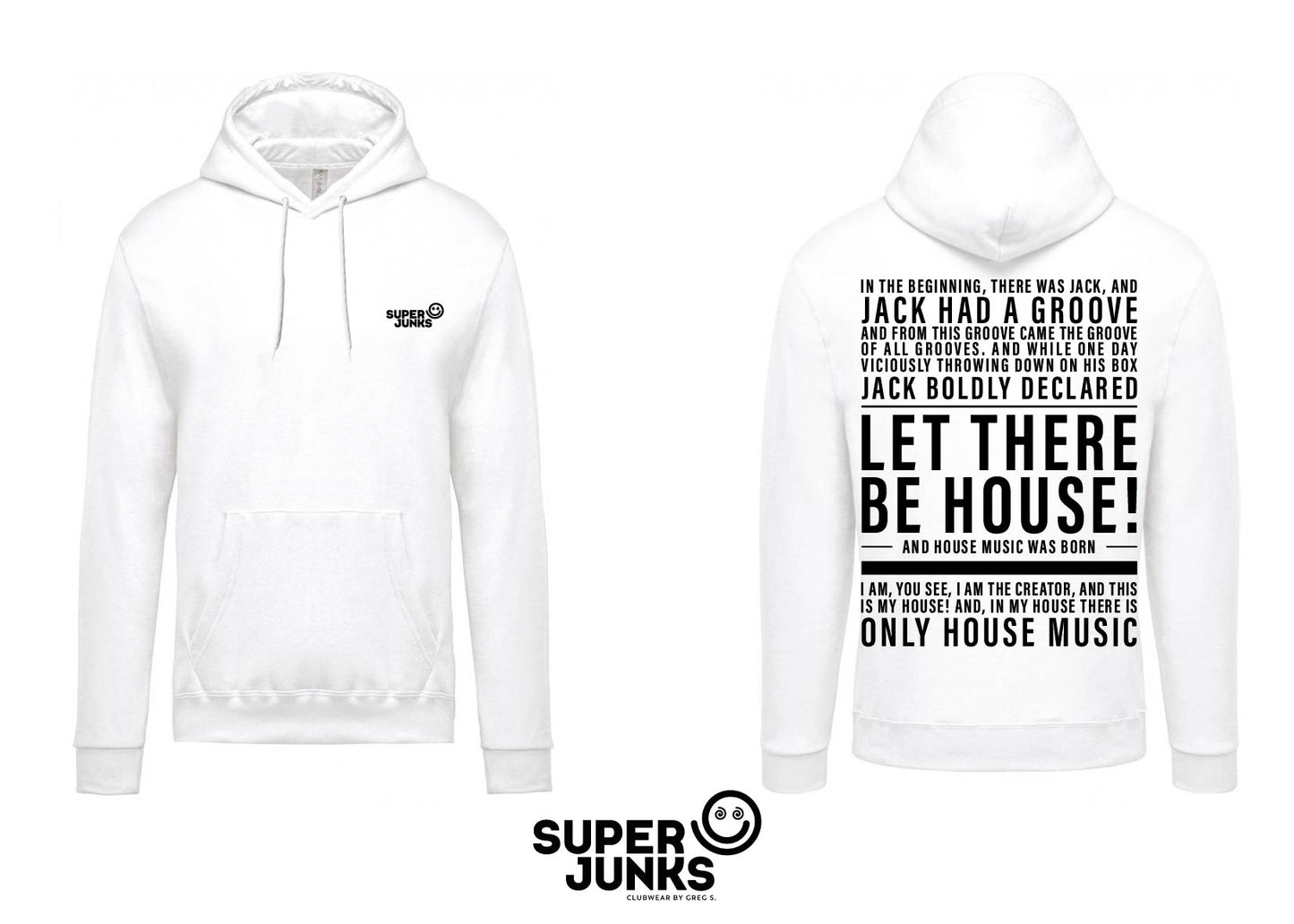 JACKAPELLA WHITE/BLACK WHITE HOODIE