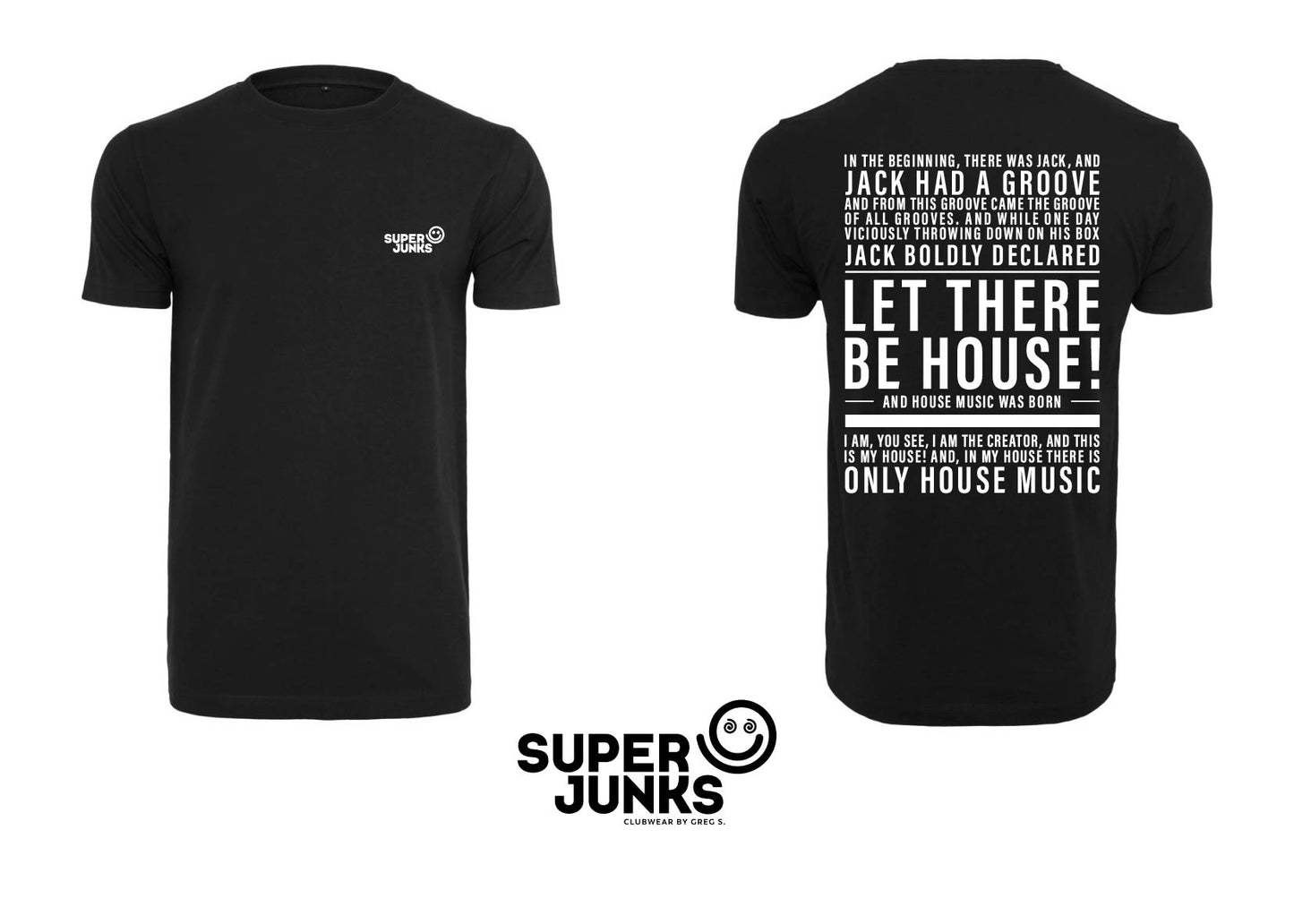 JACKAPELLA BLACK/WHITE T-SHIRT