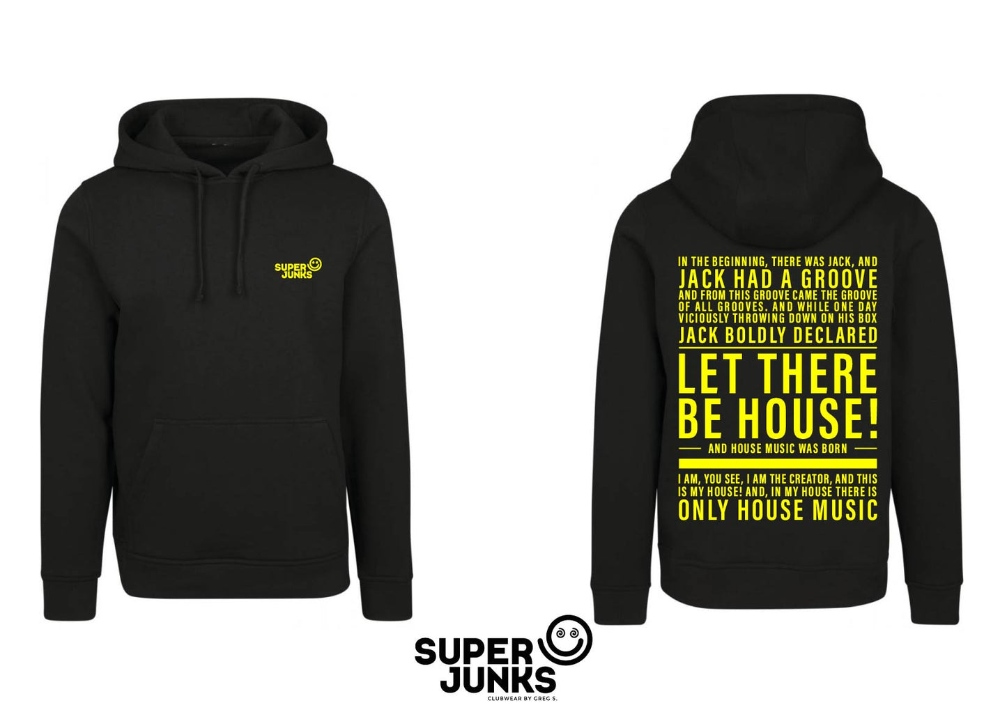 JACKAPELLA YELLOW FLUO HOODIE