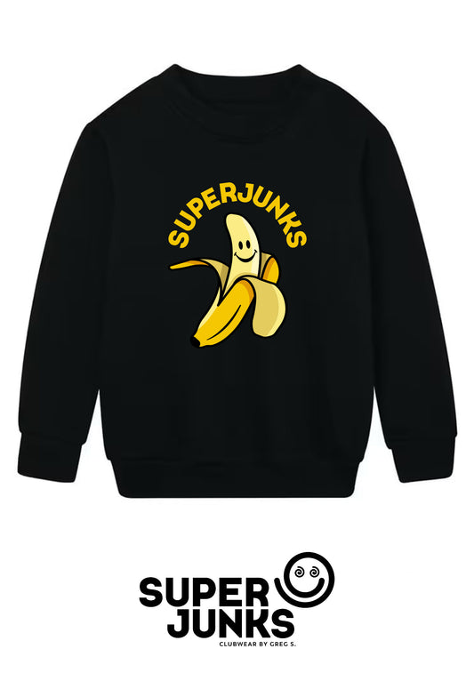 SUPER BANANA KIDS SWEATER BLACK