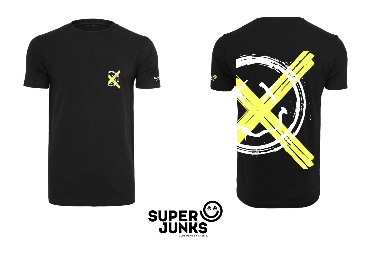 X-CROSS SMILEY YELLOW FLUO T-SHIRT