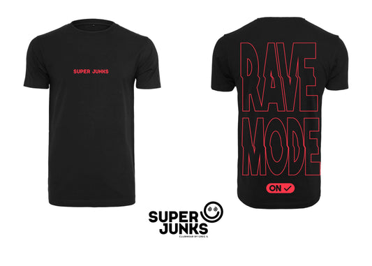 RAVE MODE NEON RED FLUO T-SHIRT