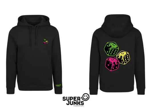 SMILEY DICE FLUO HOODIE