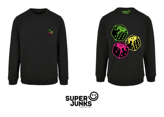 SMILEY DICE FLUO SWEATER