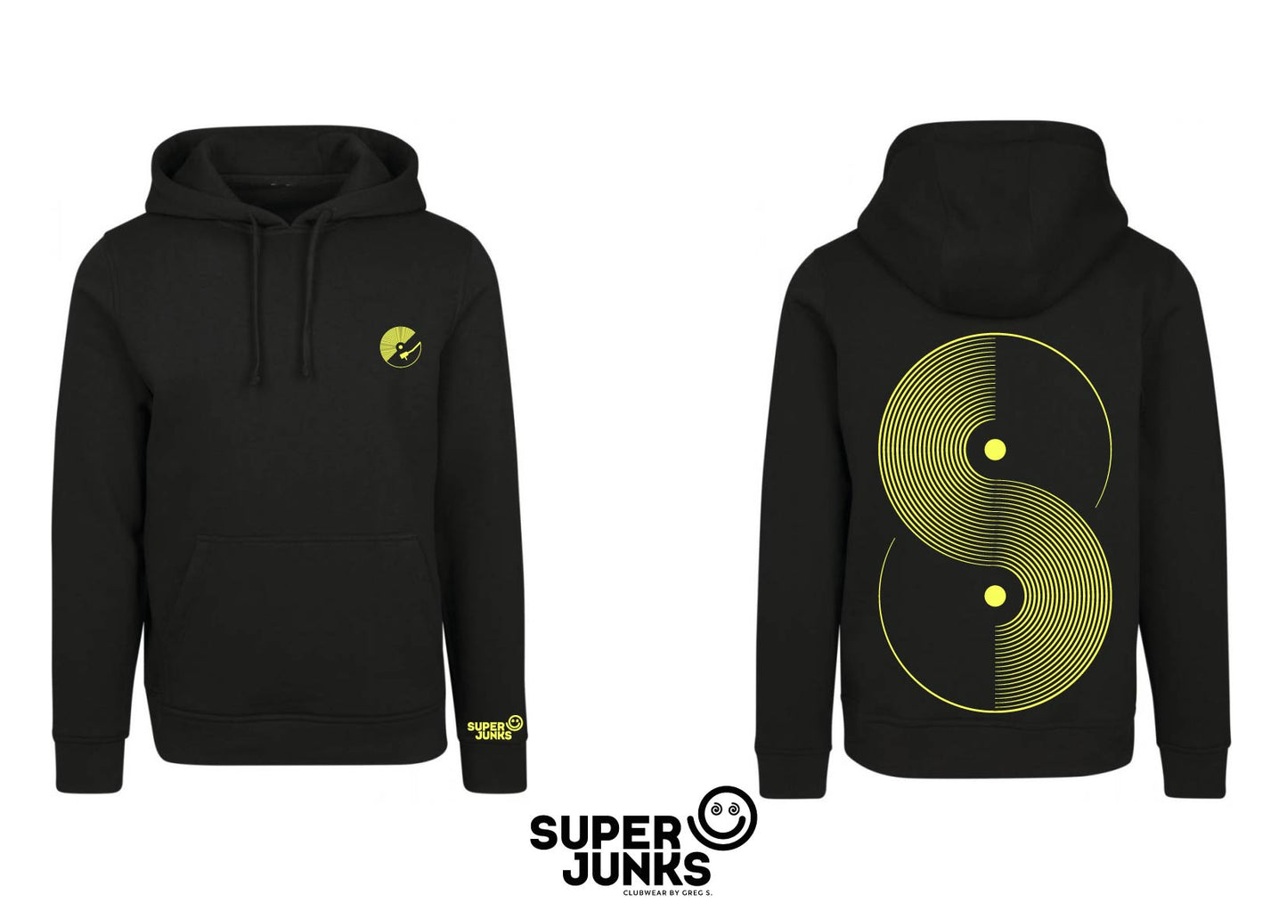 ONLY VINYL YELLOW FLUO HOODIE