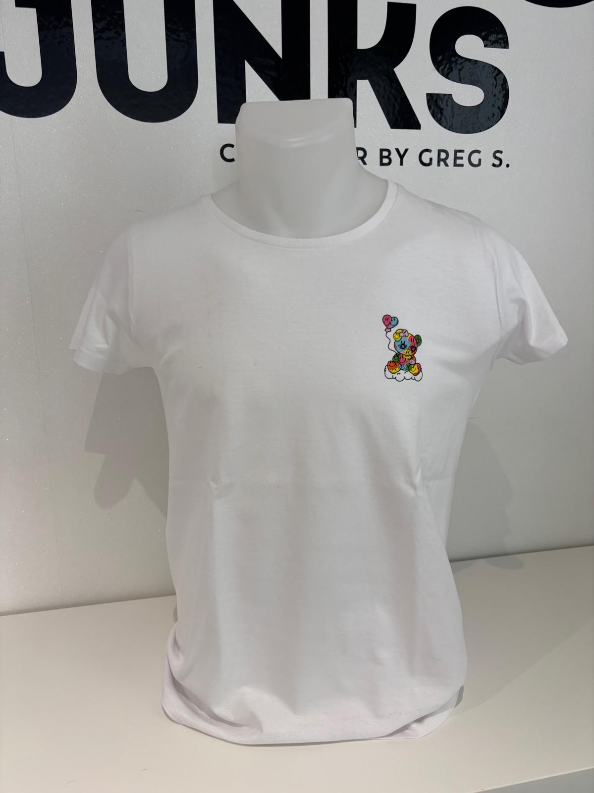 SMILEY GIRL BEAR WOMAN T-SHIRT