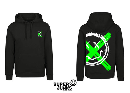 X-CROSS SMILEY GREEN FLUO HOODIE