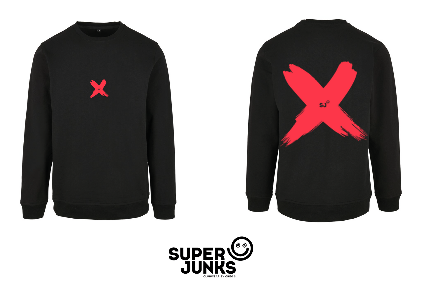 BRUSHED X NEON RED SWEATER