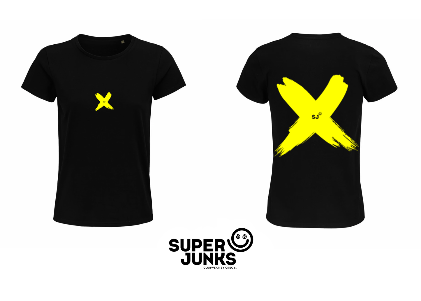 BRUSHED X YELLOW FLUO WOMAN T-SHIRT