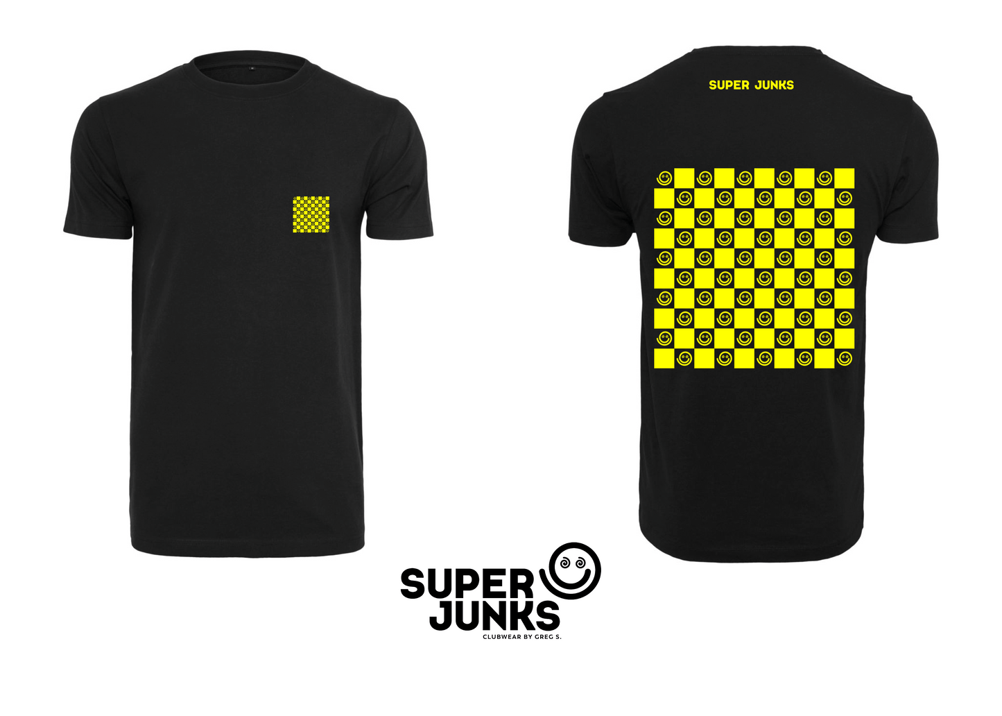 SMILEY BOARD YELLOW FLUO T-SHIRT