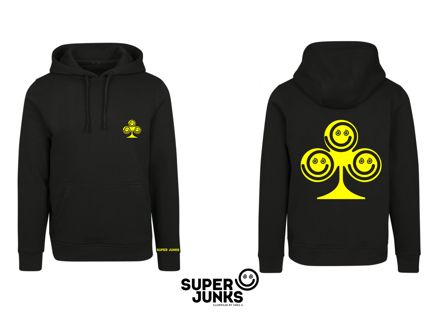 CLOVER YELLOW FLUO HOODIE