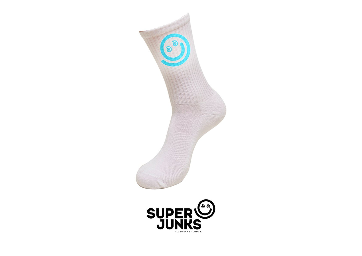 SUPER SMILEY SOCKS BLUE