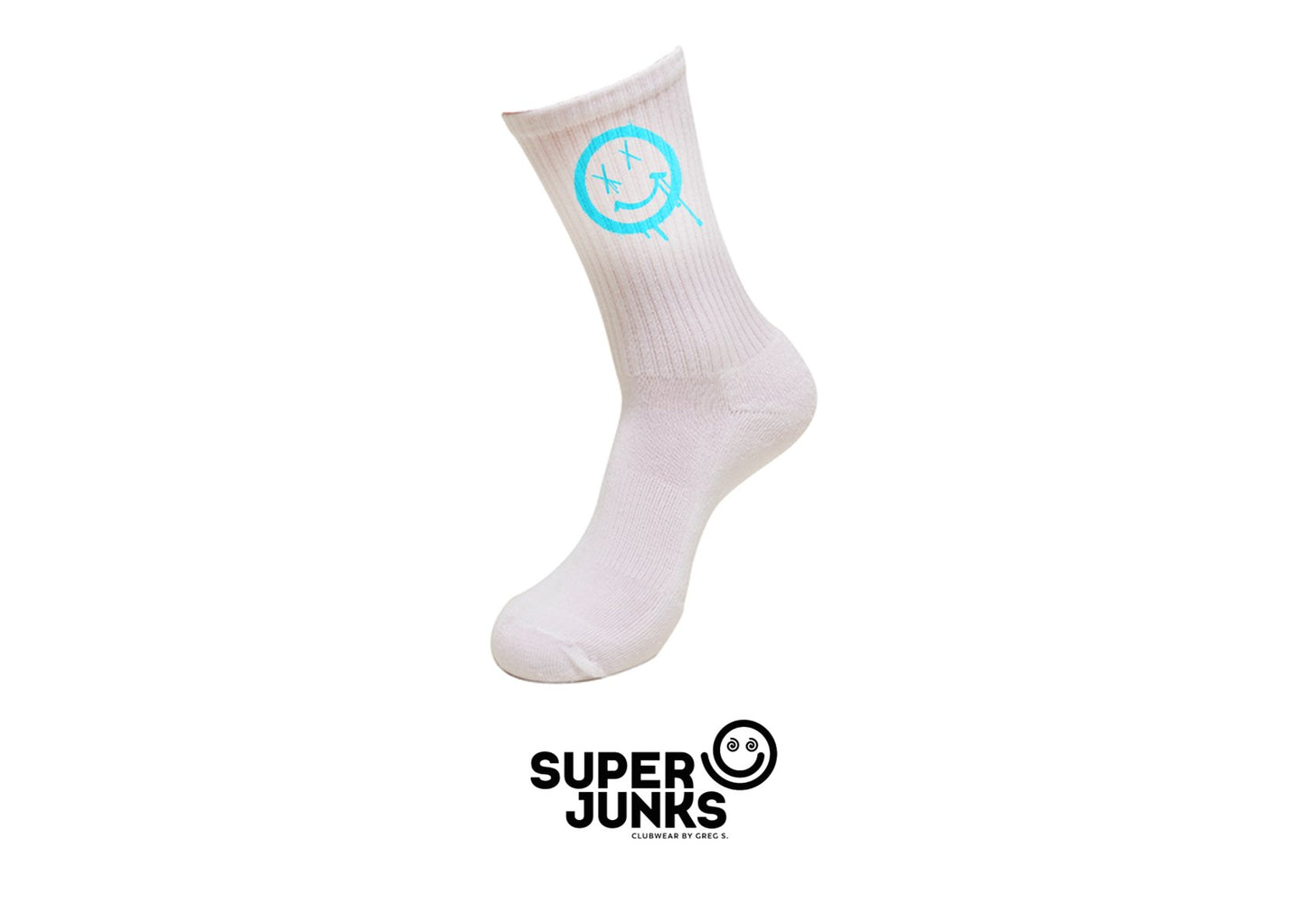 X-SMILEY SOCKS BLUE