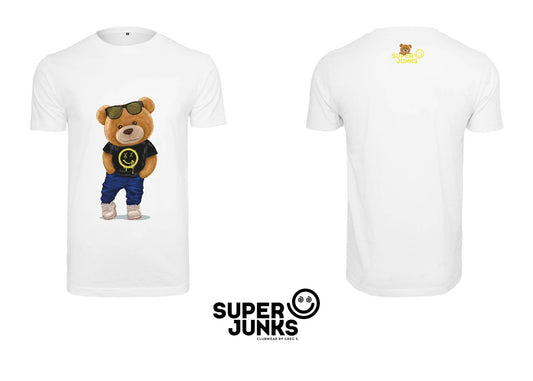 X-SMILEY BEAR WHITE T-SHIRT